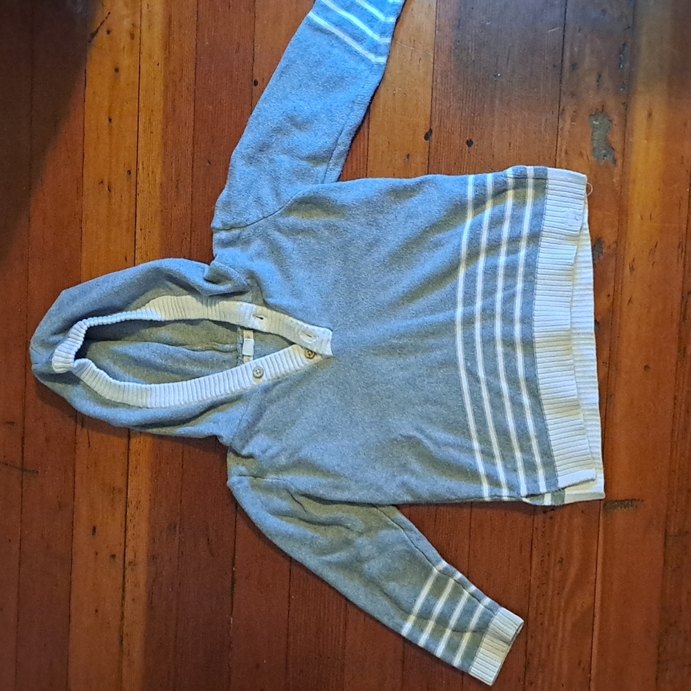 Boys 3T Burts Bee Kids Gray Hooded Sweater
